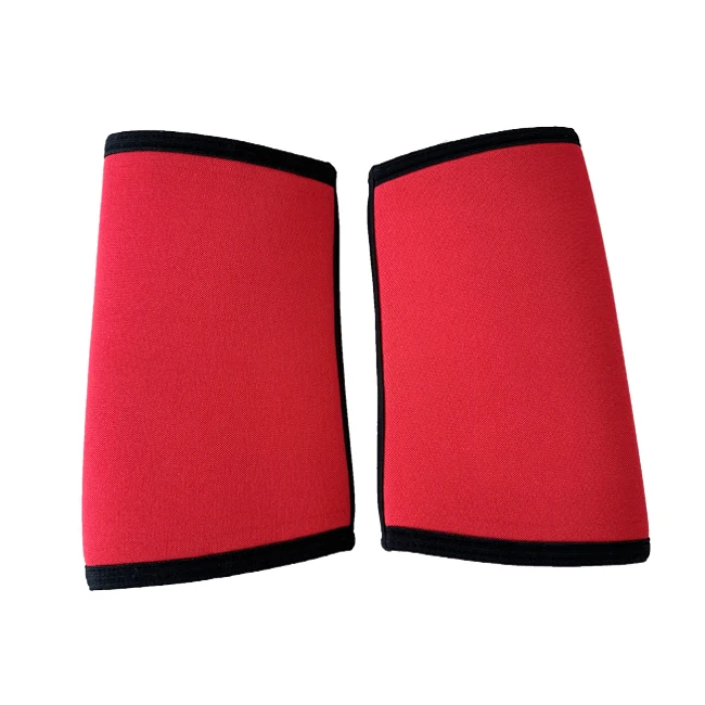 

5mm Weight Lifting Elbow Compression Bodybuilding Elbow Sleeves for Powerlifting, Black/ red