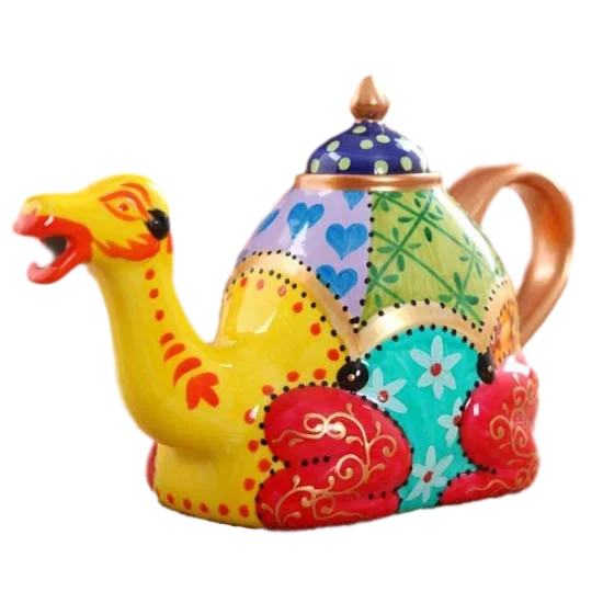 

Original Design Animal Series Modern Handpainted Art Decor Camel Ceramic Teapot