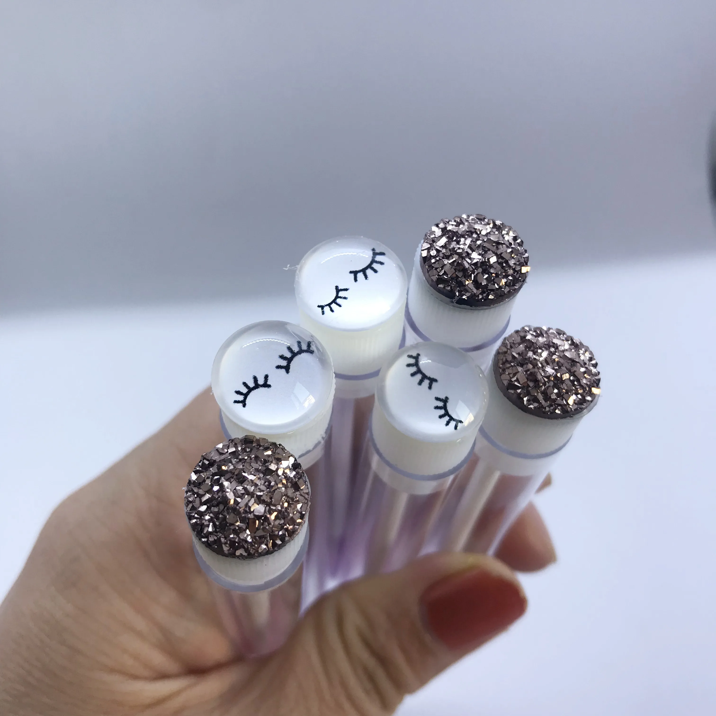 

Wholesale Quality Private Label Diamond Crystal Tube Mascara Wands Eyelash Brush Single Wands for Make up