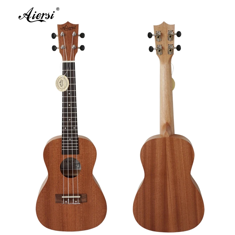 

Aiersi brand wholesale price 24 inch laminated mahogany wood concert ukulele full size