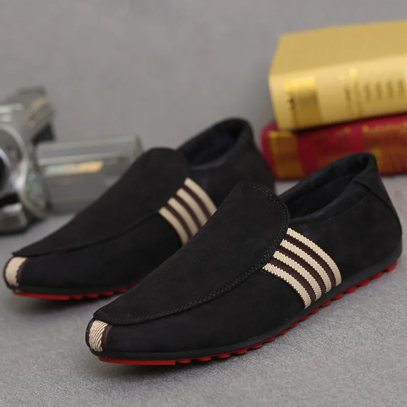 

Non slip PVC Soles Casual Comfortable Canvas slip on shoes mens