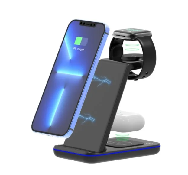 

Latest Popular Foldable Magnetic 3 in 1 Wireless Phone Charger With Qi Standard 20W Fast Charge