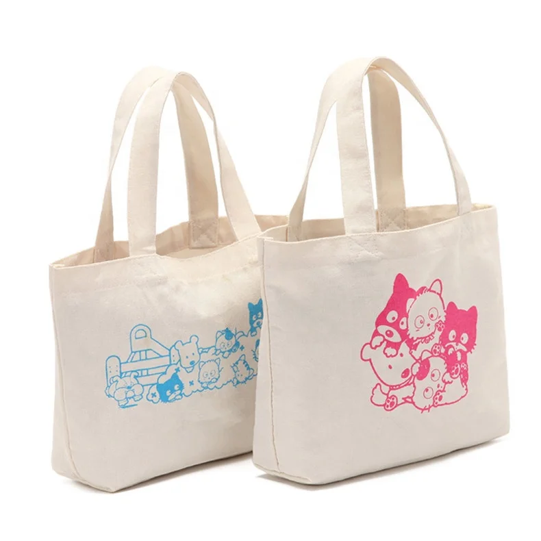 

Custom Printed Logo Cotton Canvas Grocery Fold able Printable Reusable Tote Shopping Bags, Customized color