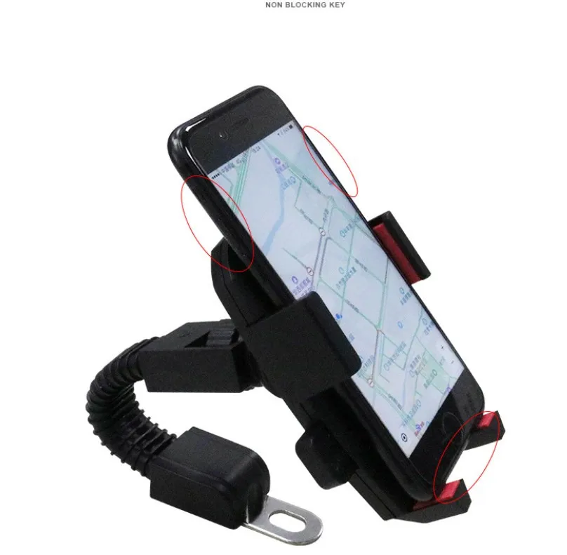 

360 Rotating Smart Cellphone Silicone Bicycle Car Holder Mounting Stand Motor Bike Cell Phone Holder for Motorcycle Motorbikes