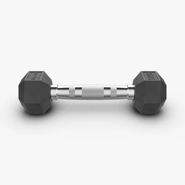 

Black Rubber Coated Hex Dumbbell