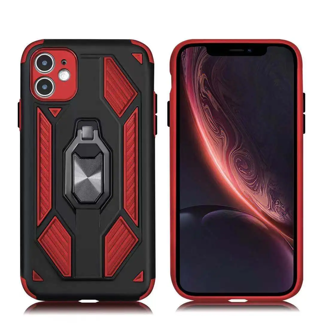 

Shockproof Magnetic Ring Bracket Phone Case For Iphone 12 pro max/11/xs/xr Hybrid Military Protector Cover