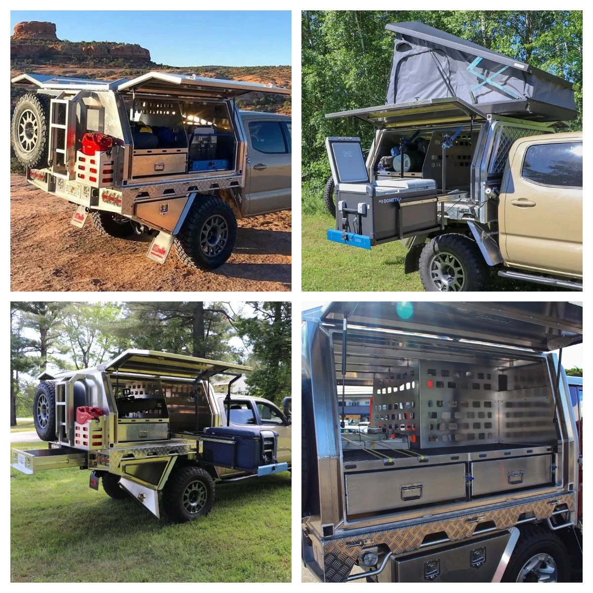 Ecocampor High Quality Aluminum Ute Truck Tool Box Midsize 5' Truck