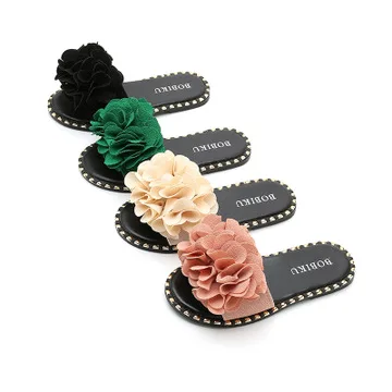 

Summer flower slippers for children soft soled non-slip sandals for children and children