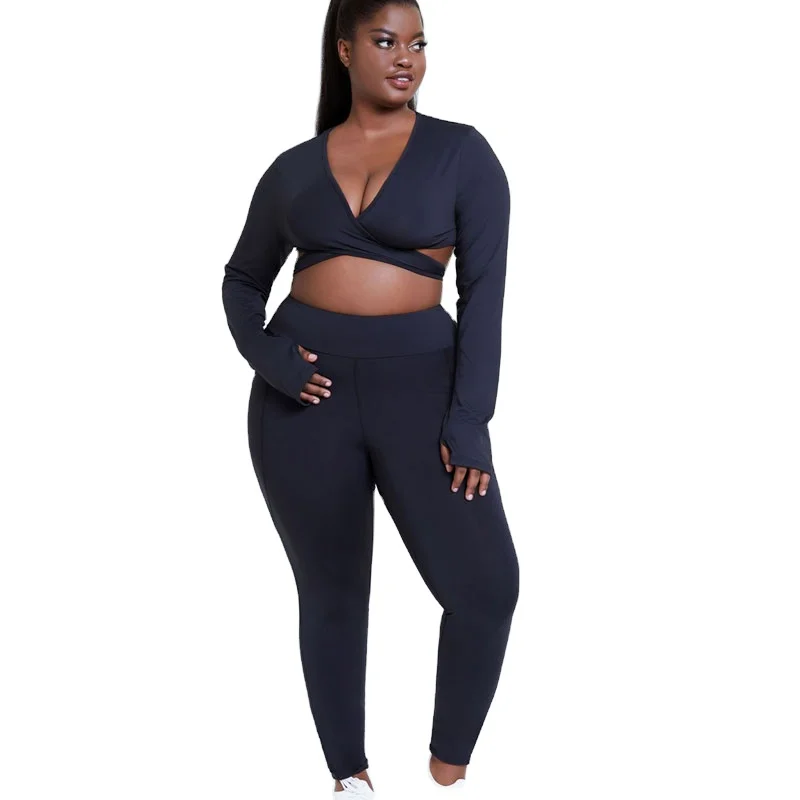 

New arrival summer plus size women's waer sports sets and fitness yoga wear sets