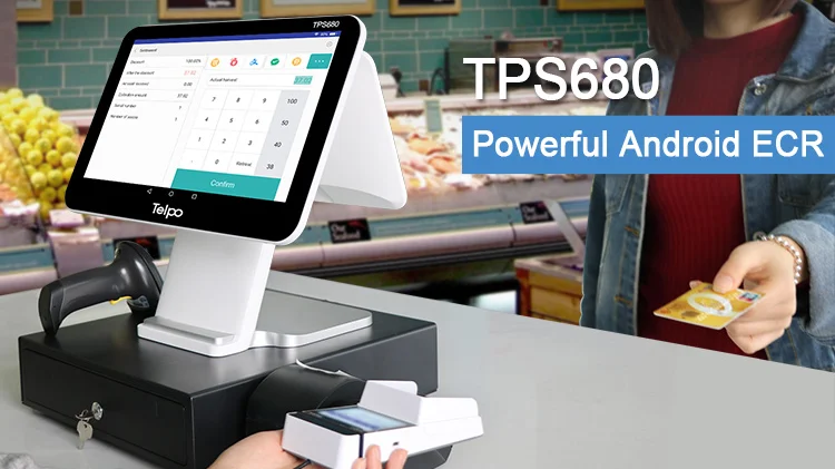 Epos 15.6英寸触摸屏收银机餐厅pos收银机