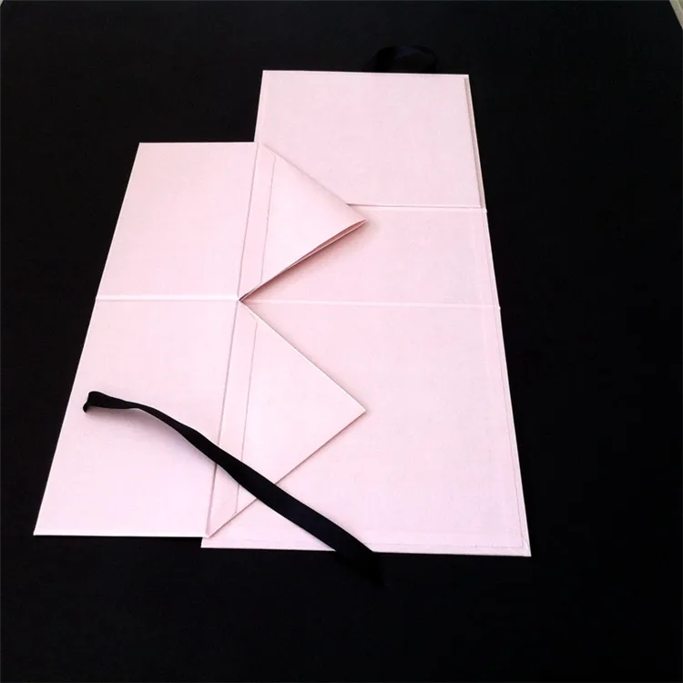 
Elegant Design Corrugated Packaging Box Custom Logo with Ribbon Magnetic Closure Gift Box for Weeding Dress Clothing Shoes 