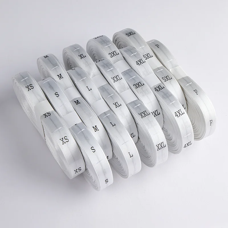 Factory Direct Sales of 200 Pieces Per Pack Multiple Color Options Clothing Size Labels