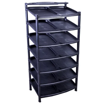 Singapore Hong Kong Hot Selling Assemble 360 Degree Zig Zag Plastic Shoe Rack With Wheels View Cheap Shoe Rack Twins Dolphin Product Details From Guan Hong Plastic Industries Sdn Bhd On Alibaba Com