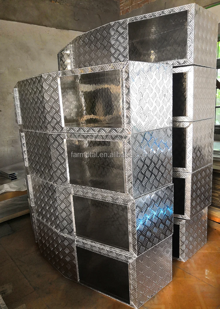 Heavy Duty Aluminium Gullwing Tool Boxes For Trucks Trailers Rotary Car