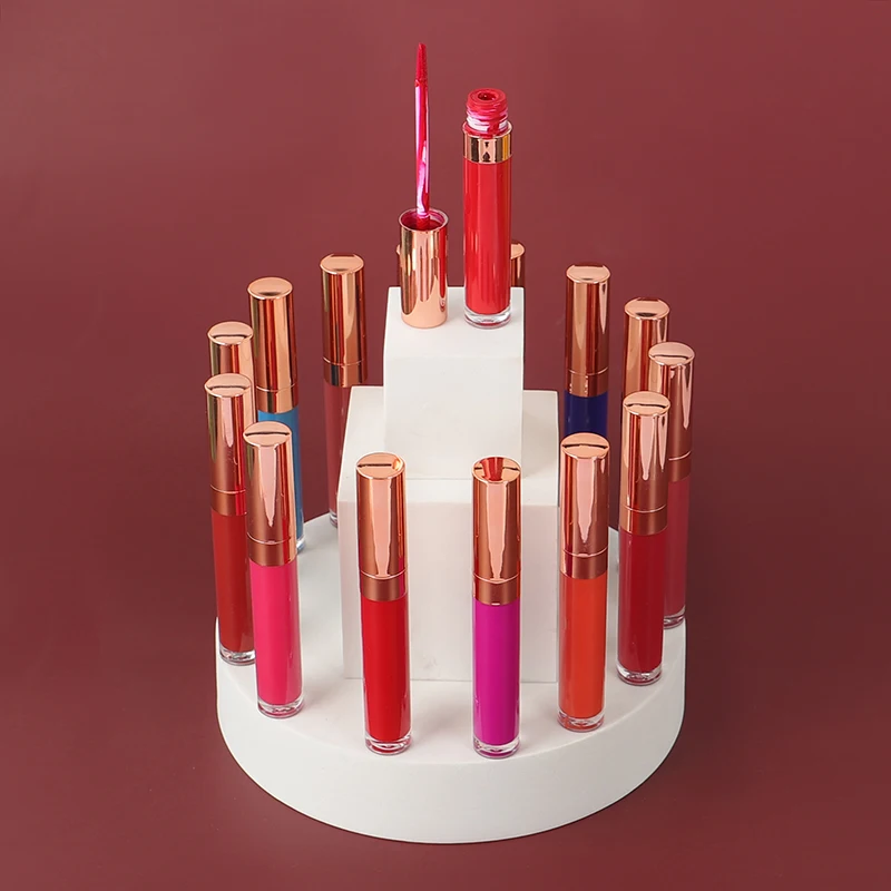 

Best selling lip gloss Vegan waterproof matte non-stick cup lip gloss tube private label printing matte liquid lipstick