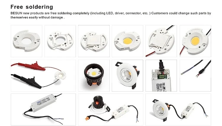 5 Year Warranty Triac Dimmable Downlights Bathroom IP54 Waterproof 12W LED Recessed Ceiling light