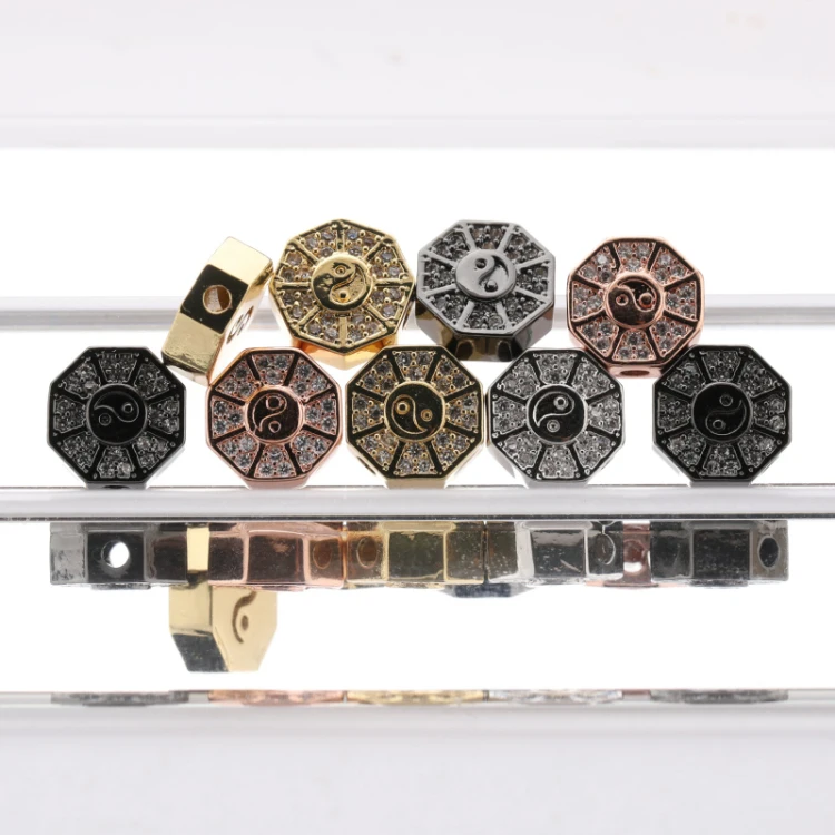 

Creative Eight Diagrams Flat Bracelet Bead Accessories for Jewelry Making, Picture