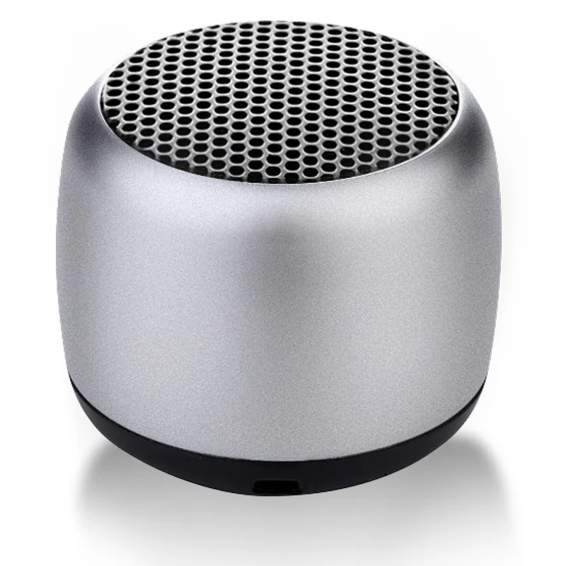 

TWS Wireless small speaker Small gloss metal case loudspeaker M1 chess shape Subwoofer round Mini wireless portable speaker