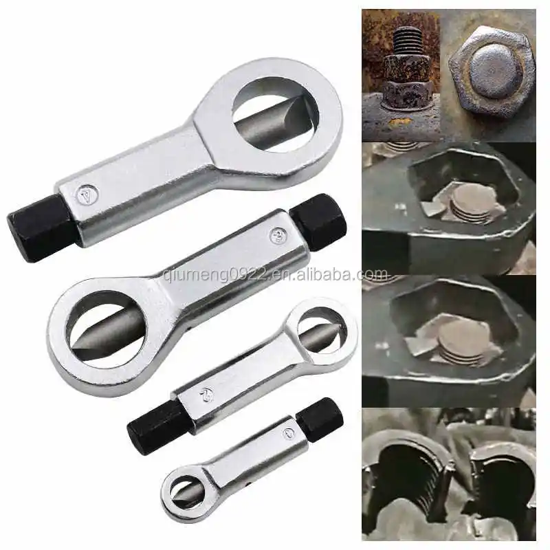 Heavy Duty Rusty Nut Removal Puller Extractor Cutter Tool 9-27mm Adjustable  Nut Splitter Cracker Break Damaged Screw Repair Tool