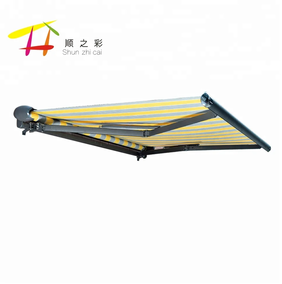 

2020 factory full cassette electric awning with high quality best design for balcony patio outdoor car sun shade
