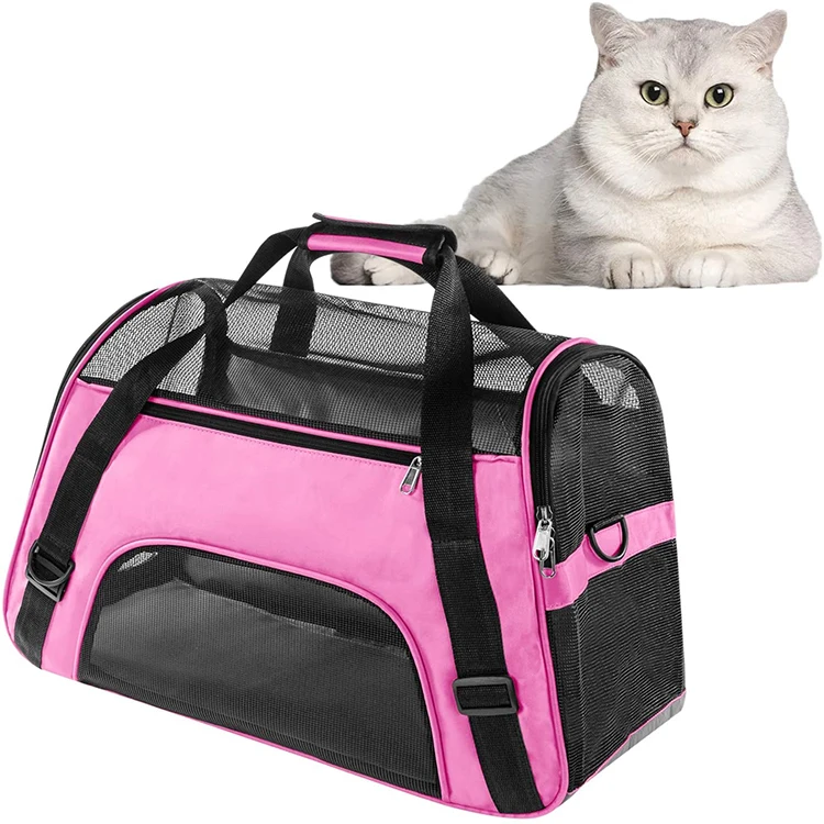 

Wholesale Foldable Breathable Pet Cat Dog Travel Carrier Carrying Basket Bag