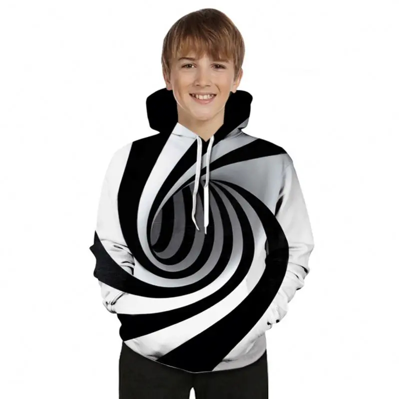

3D magic effect printing hoodies for boys 12 years, Picture