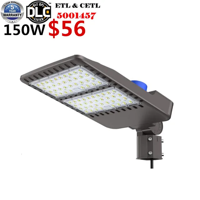 5years Warranty 100W 150W 200W 300W LED Shoebox Parking Lot Area Light With Photocell Sensor 10KV Led Street Light