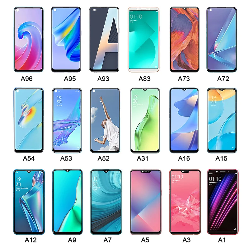 

Afficheur lcd for oppo a3s ax 7 pro a11 a11x a12 a15 a16k a20 a31 31a original org touch screen assembly display with frame