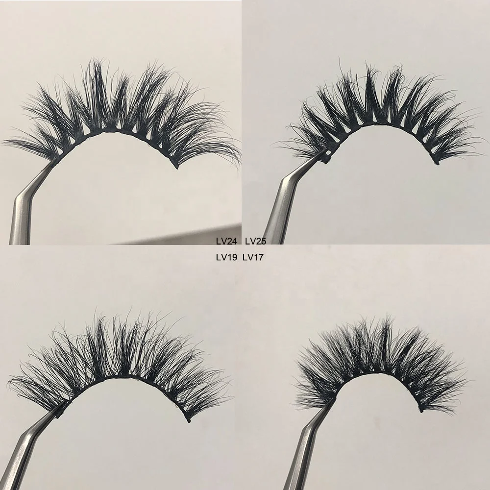 

Private label real 100% eye mink lashes, Black