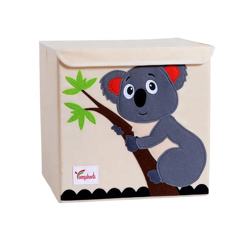 

Animal Pattern Storage Foldable Box Toy Cloth Book Organizer Storage Box for Kids