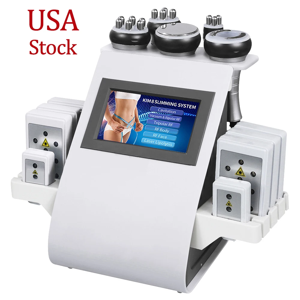 

6 In 1 RF Lipo Laser 40K Ultrasonic S Shape Cavitation Ultrasound Weight Loss Beauty Slimming Machine Vacuum Cavitation System