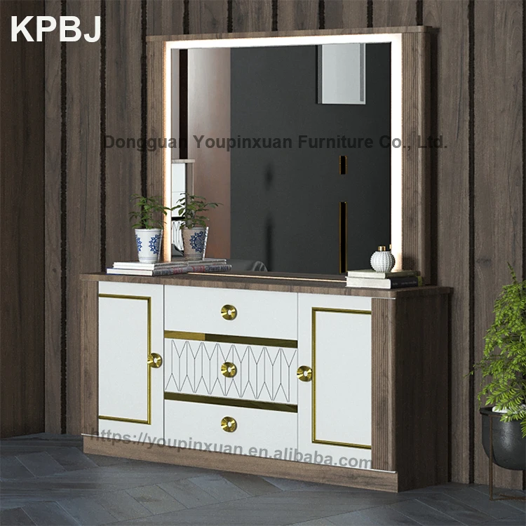 
Customized High Gloss Melamine MDF White Painted Wood Bedroom Sets Furniture 