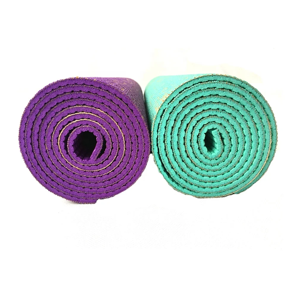 

Most hot selling silk wooden rack natural yoga mat eco friendly for power training, Customized color