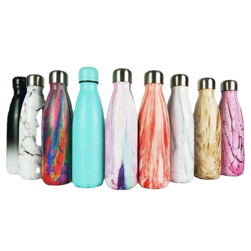 

Double Wall Thermos Vacuum Flask Insulated Outdoor Sports Drink Cola Shaped 18/8 Stainless Steel Water Bottles with Custom Logo