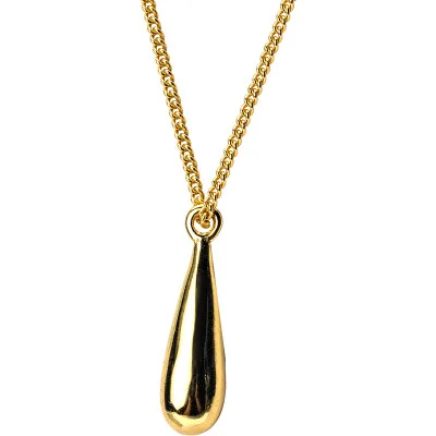 

Luxury Gold Drop Pendant Necklace Sterling Silver Necklace, As picture