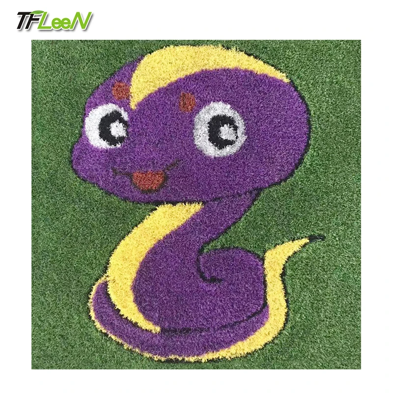 

Children's favorite pattern lawn Kindergarten school front yard color custom cartoon pattern LOGO artificial turf carpet