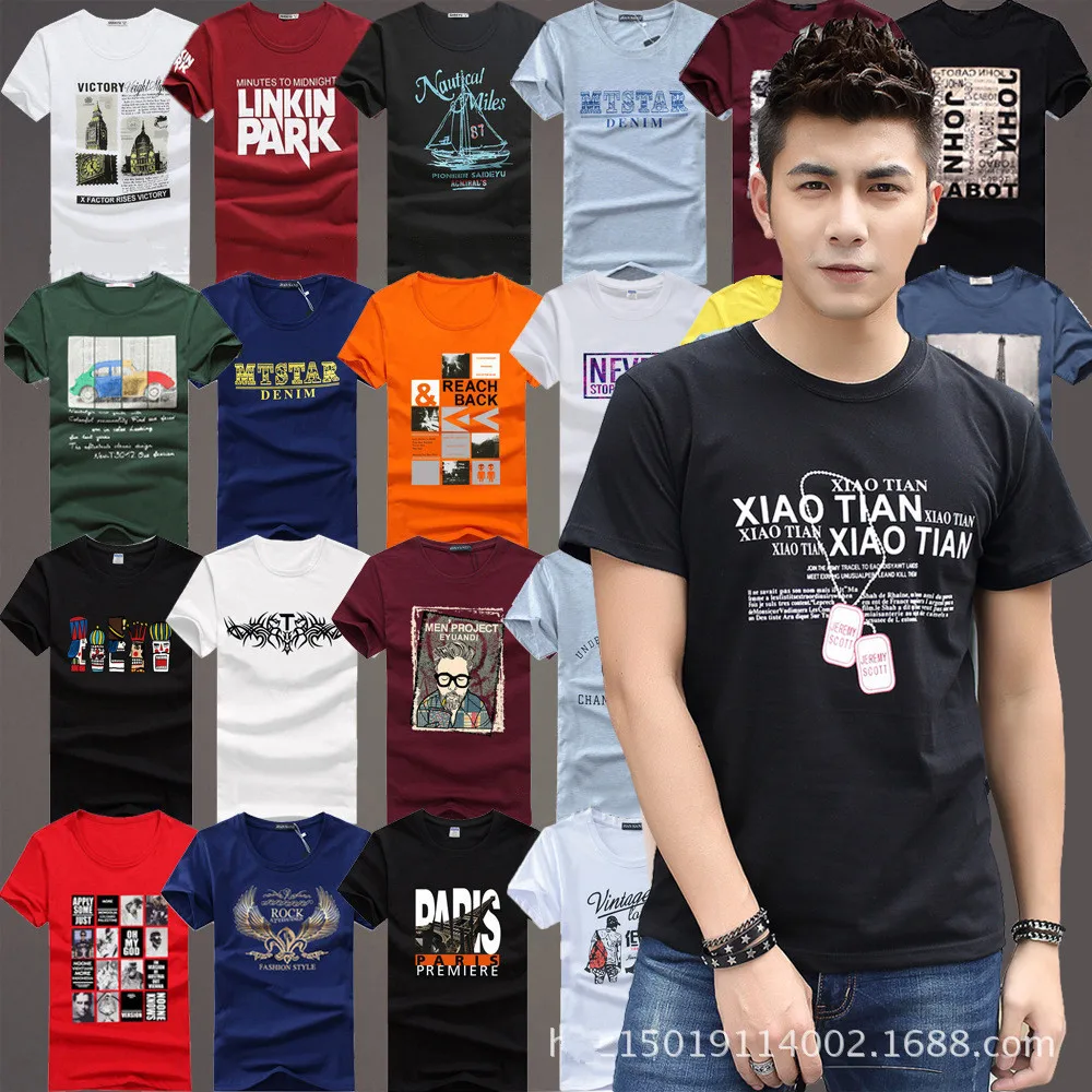 

Factory Direct Sale short sleeve round neck shirt men's t-shirt 100% cotton Custom white tshirt