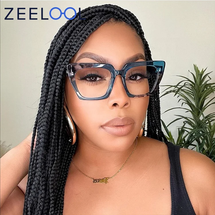 

Stock Fast Delivery Cat Eye Champagne Blue Glasses Fancy Eyeglass Frame Spectacle Frame For Sale, Multi colors
