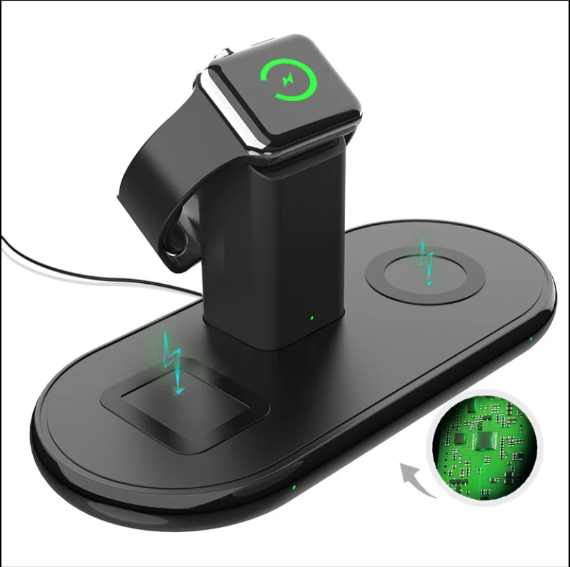 

Amazon top seller Qi wireless Receiver Wireless Charger for phone watch earphone, Black