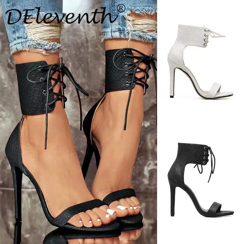 

High Quality Heeled Pumps Fancy Sexy Tacones Altos Women Designer Wedding Shoe Big Size Black Sequins Ladies High Heel, Picture