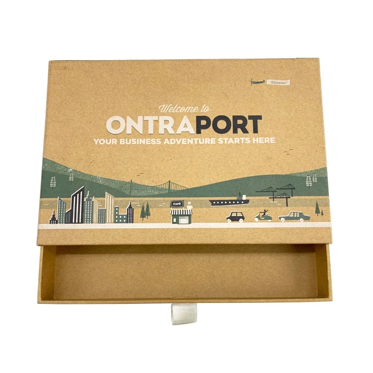 kraft paper box clear window