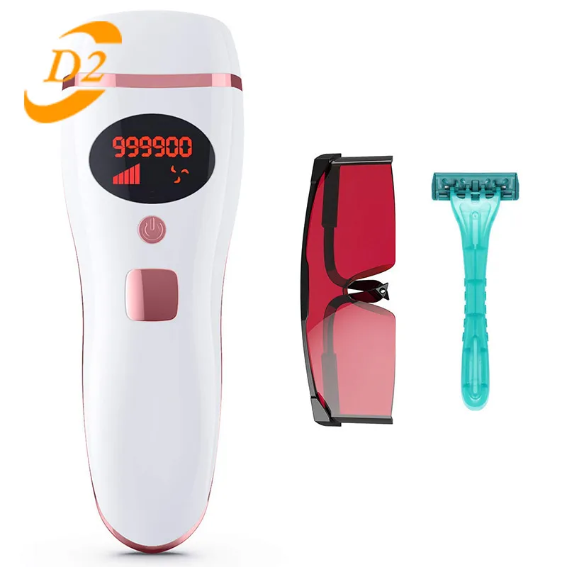 

D2 IPL Hair Removal for Women and Men Permanent Laser Hair Removal Painless Remover Treatment Whole Body Home Use