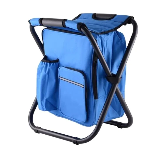 

2021New arrival fishing chair portable picnic backpack chair unisex multifunction outdoor sport foldable cooler bag chair