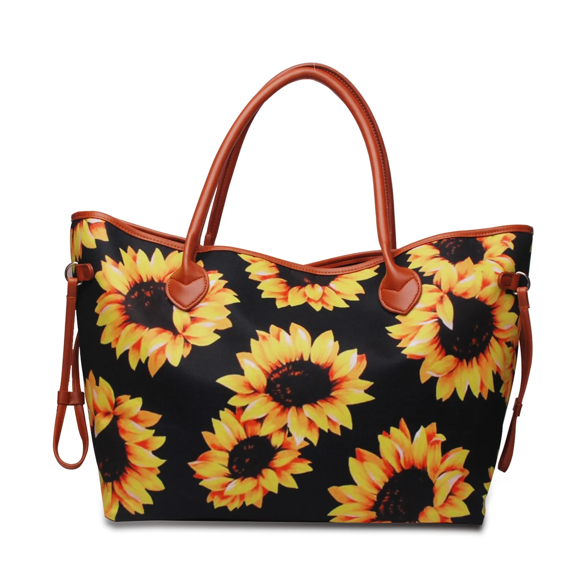 

Wholesale Women Canvas Colorful Sunflower Leopard Aztec Handbag Women Tote Bag DOM1131616 for shopping and Out-going