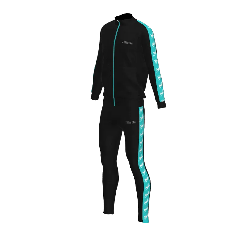 

Custom Men's Tracksuit Full Zip Jacket Sweatsuit Set Sublimation printing For Men Street wear, Customized color