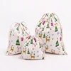 cotton small canvas drawstring bag for gift