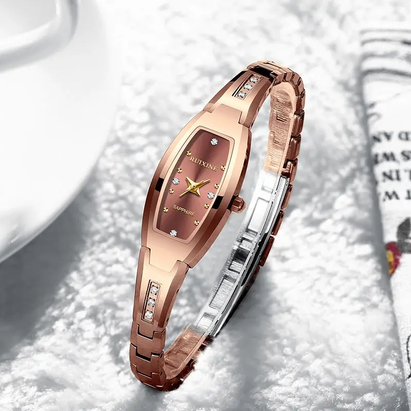 

Latest Wrist Watches Women's Accessories Waterproof Tungsten steel Custom Bracelet Watch High End Fancy Lady Gift Set Watch