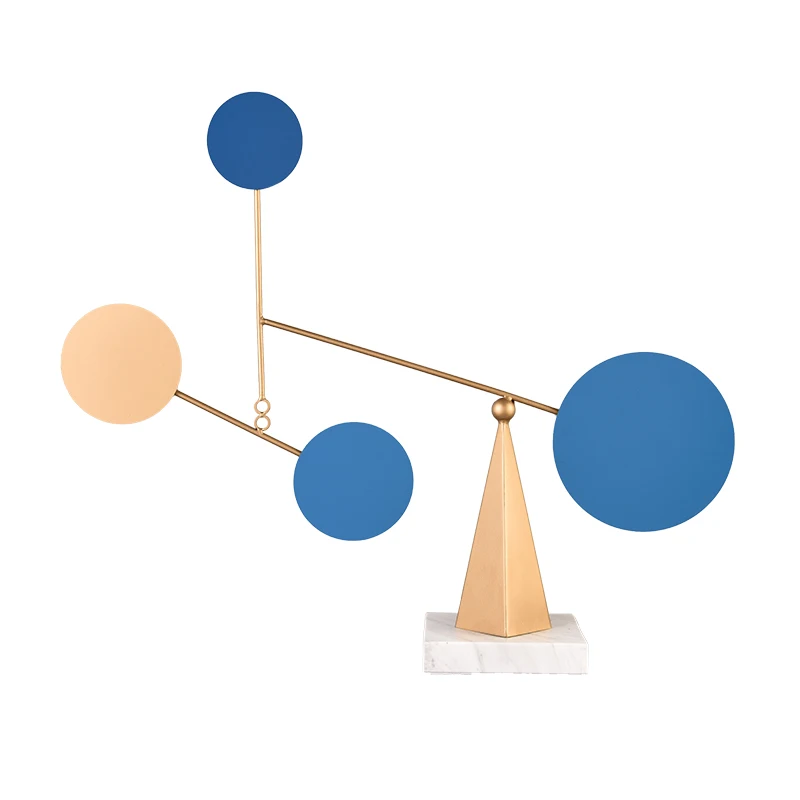 

2021 Nordic color geometric balance decorations desktop art decorations