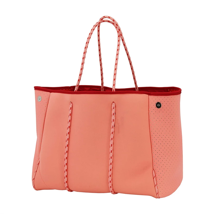 Neoprene Multipurpose Beach Bag Tote with Inner Zipper Pocket for Large Beach Gym TravelWater-Resistant Durable Lightweight