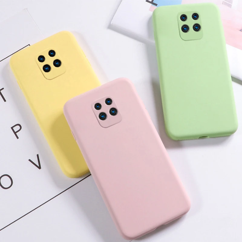

In Stock luxury High Quality Soft Liquid Silicone Phone Cover For Xiaomi Redmi Note 9s Note 9 Pro Max Silicone Case